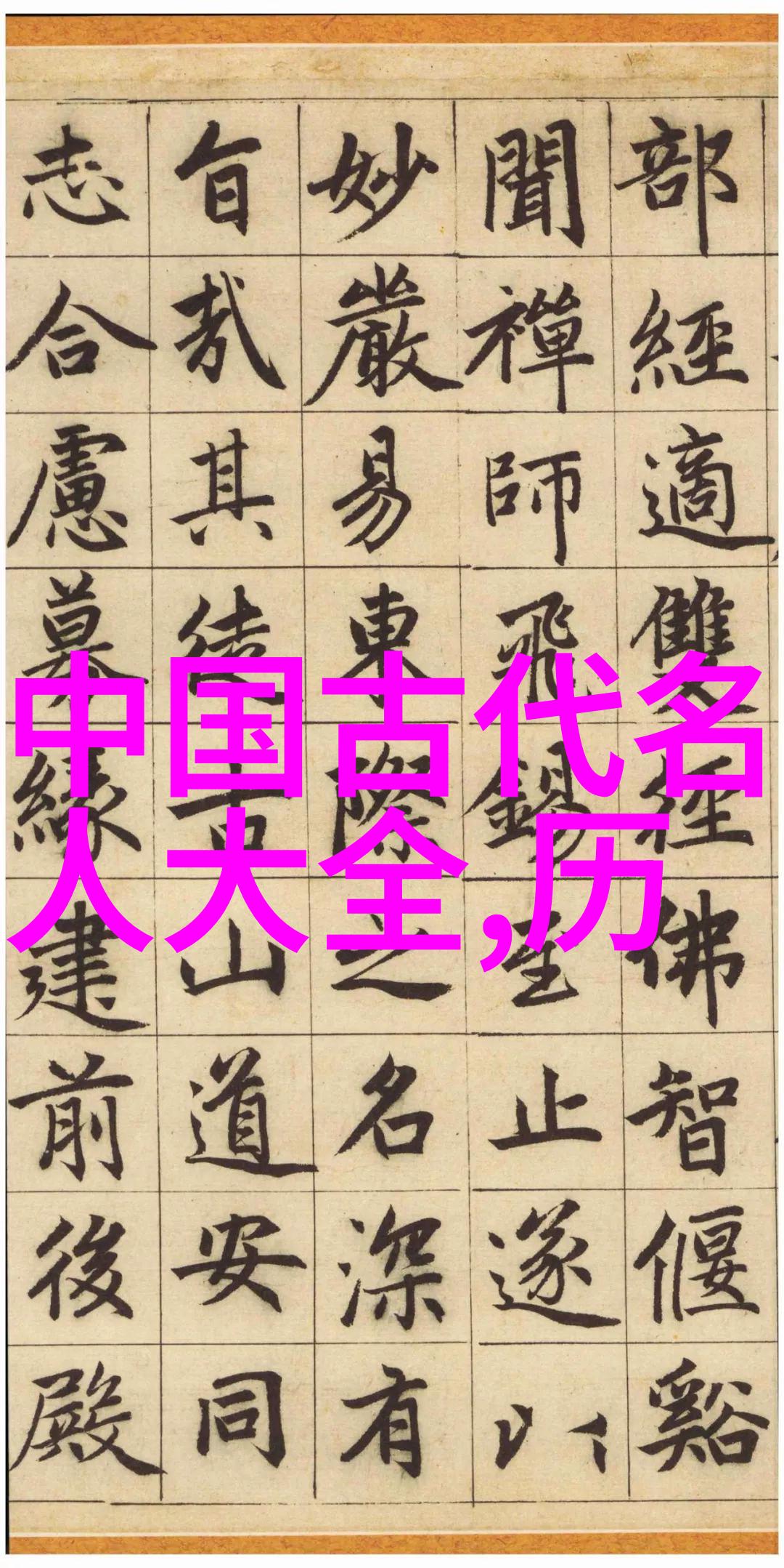 中国历史人物辉煌录龙脉中的英杰